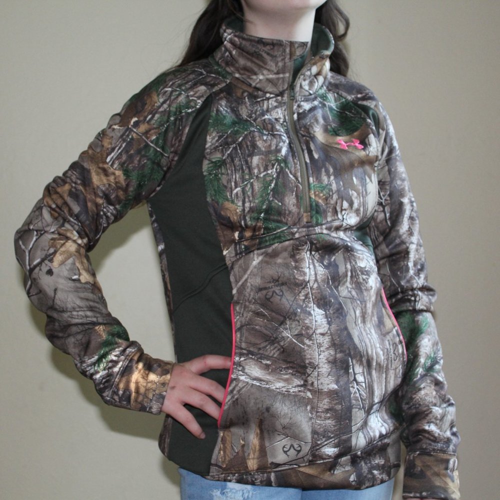 Under Armour Camo Turtleneck Zip Up